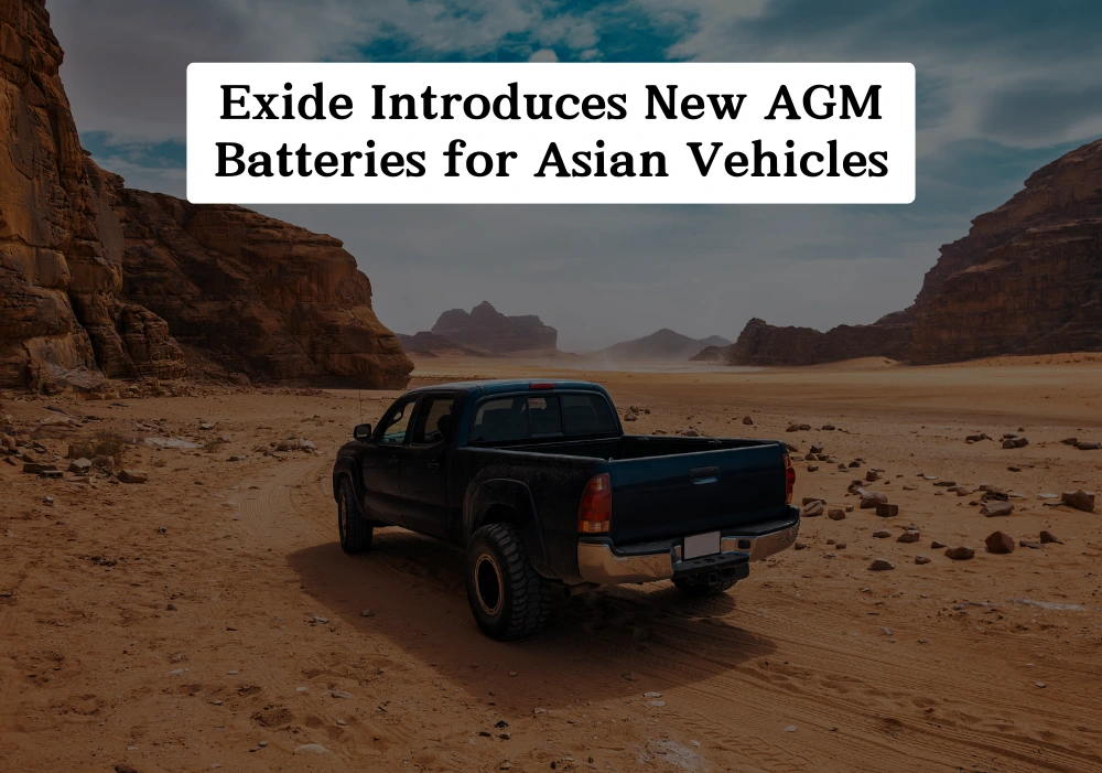 exide new AGM Batteries for Asian Vehicles