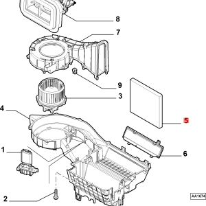 Mopar-Fiat, Chrysler Cabin Filter 77364063, 7 736 406 3, 7.736.406.3 - Citroen / Fiat / Peugeot