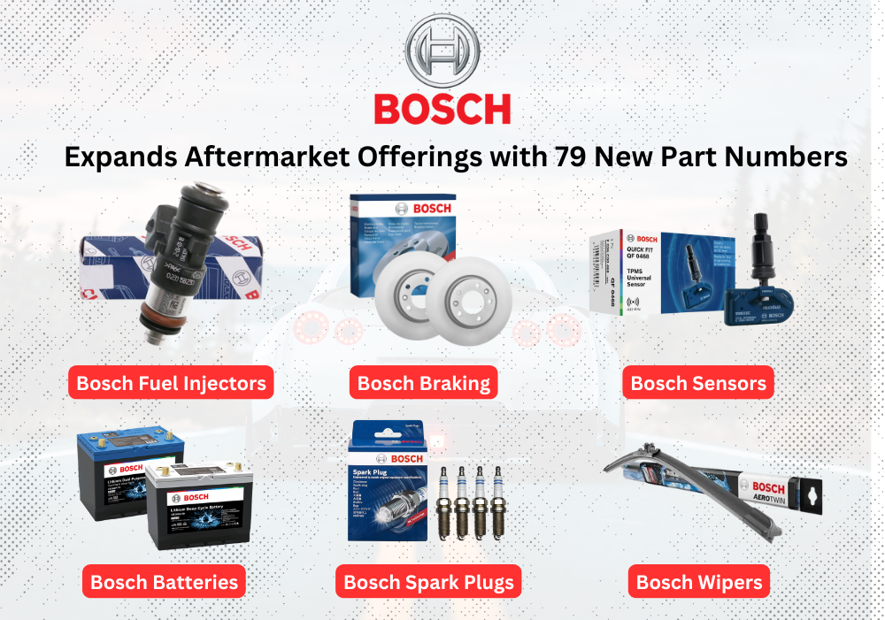 Bosch Expands Aftermarket Offerings with 79 New Part Numbers