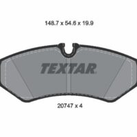 Textar Brake Pad Set, disc brake Q+ 2074701 - Mercedes-Benz