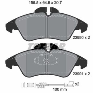 Textar Brake Pad Set, disc brake Q+ 2399002, 2 39 90 02, 2.39.90.02 – Mercedes-Benz