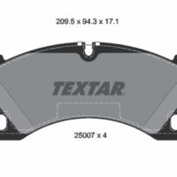 Textar Brake Pad Set, disc brake 2500701 - Porsche / VW