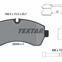 Textar Brake Pad Set, disc brake Q+ 2920002 - Mercedes-Benz