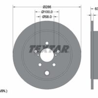 Textar Brake Disc 92200000 - Subaru / Toyota