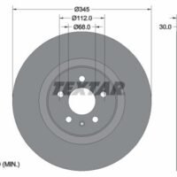 Textar Brake Disc PRO+ 92229205 - Audi / Porsche