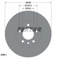 Textar Brake Disc PRO+ 92279505 - Audi / Seat / Skoda / VW
